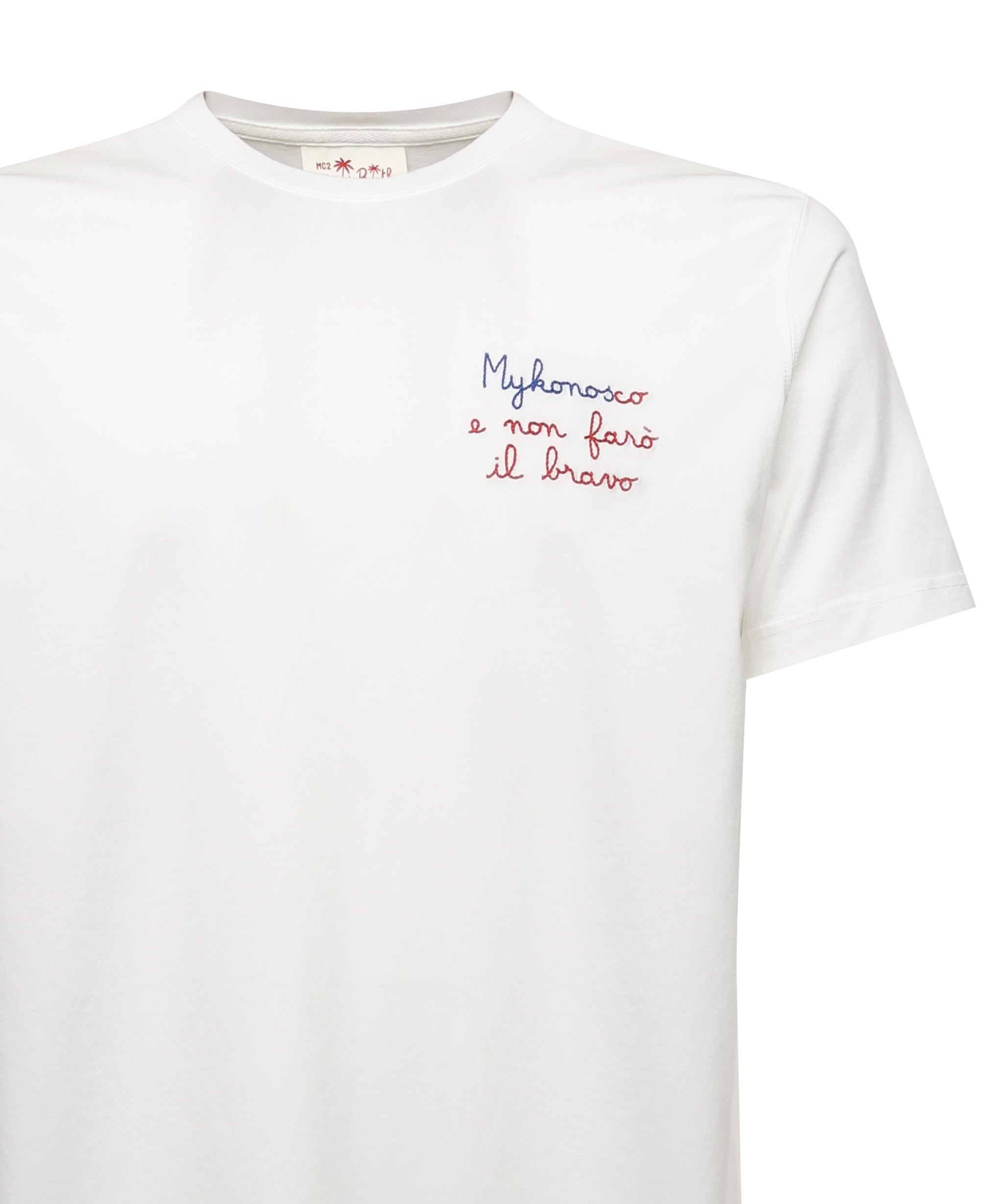 T-shirt con ricamo POT0001 05279H MC2 SAINT BARTH 