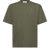 T-shirt con patch Compass in jersey di cotone L1S152100030 S0115V005G STONE ISLAND 