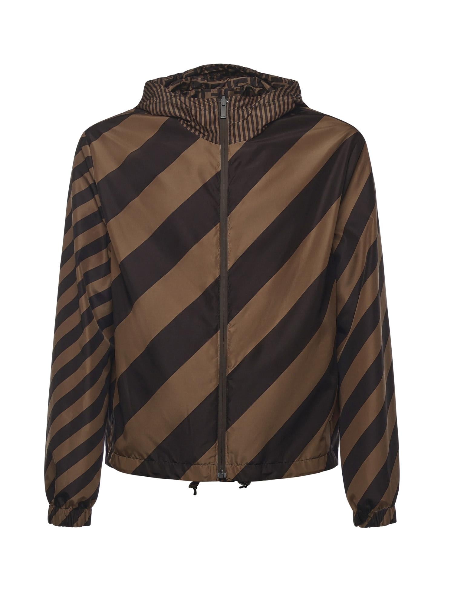Giacca a vento reversibile in nylon FAA615 A79NF13IZ FENDI 