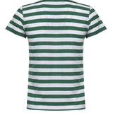 T-shirt in cotone a righe con logo 211B17779 002 POLO RALPH LAUREN 
