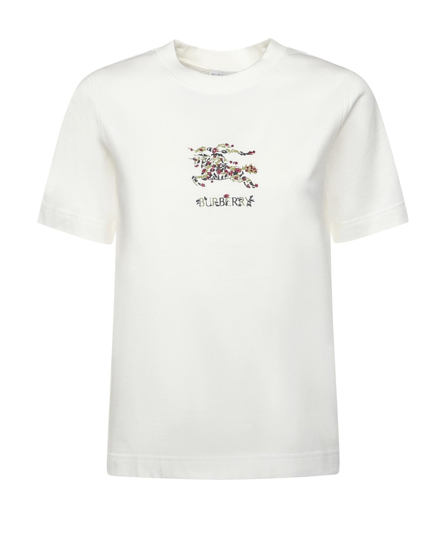 T-shirt in cotone Check con EKD 8118964 B7078 BURBERRY 