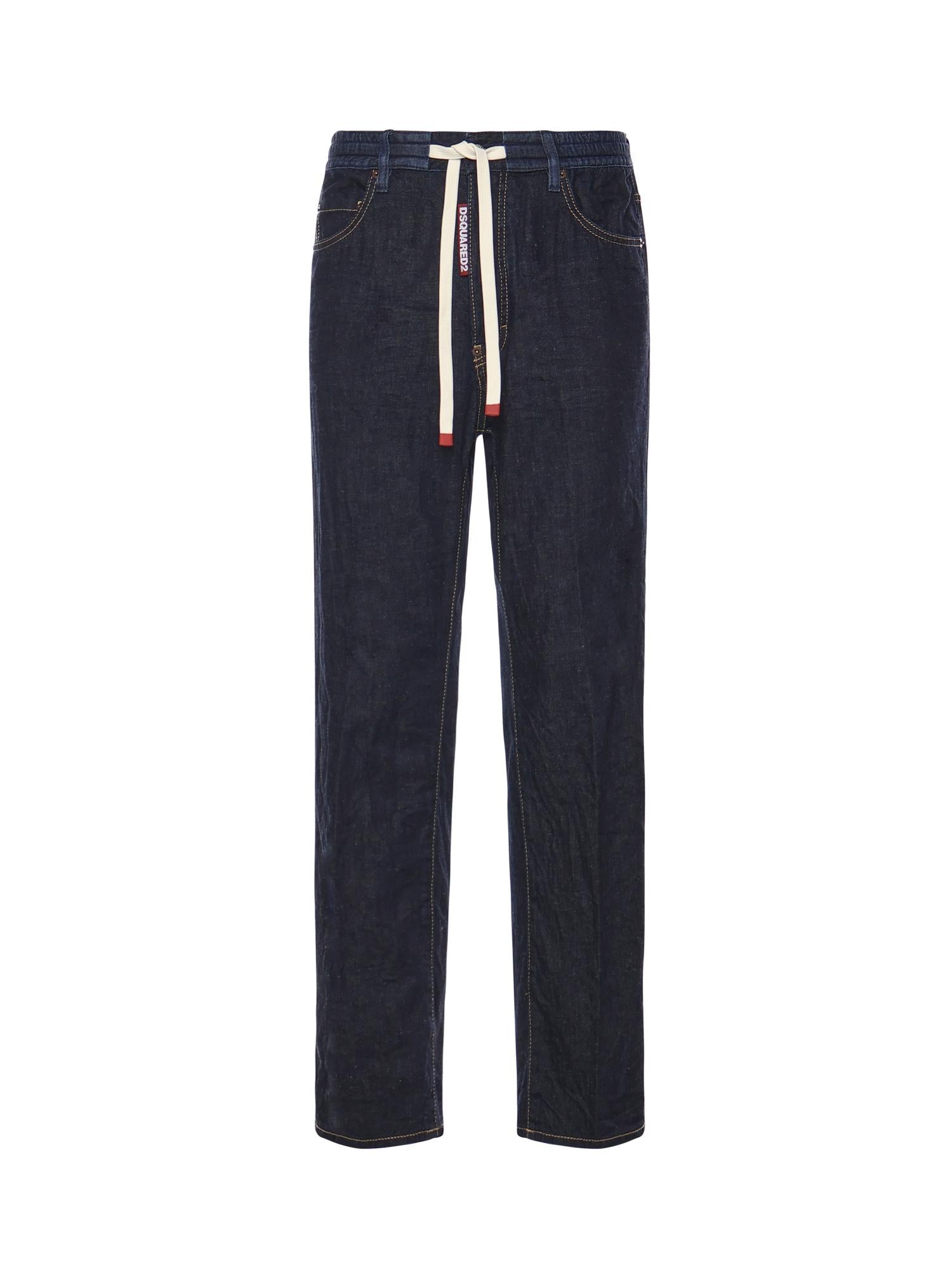 Jeans in denim di misto cotone e canapa S74LB1859 S30825470 DSQUARED2 
