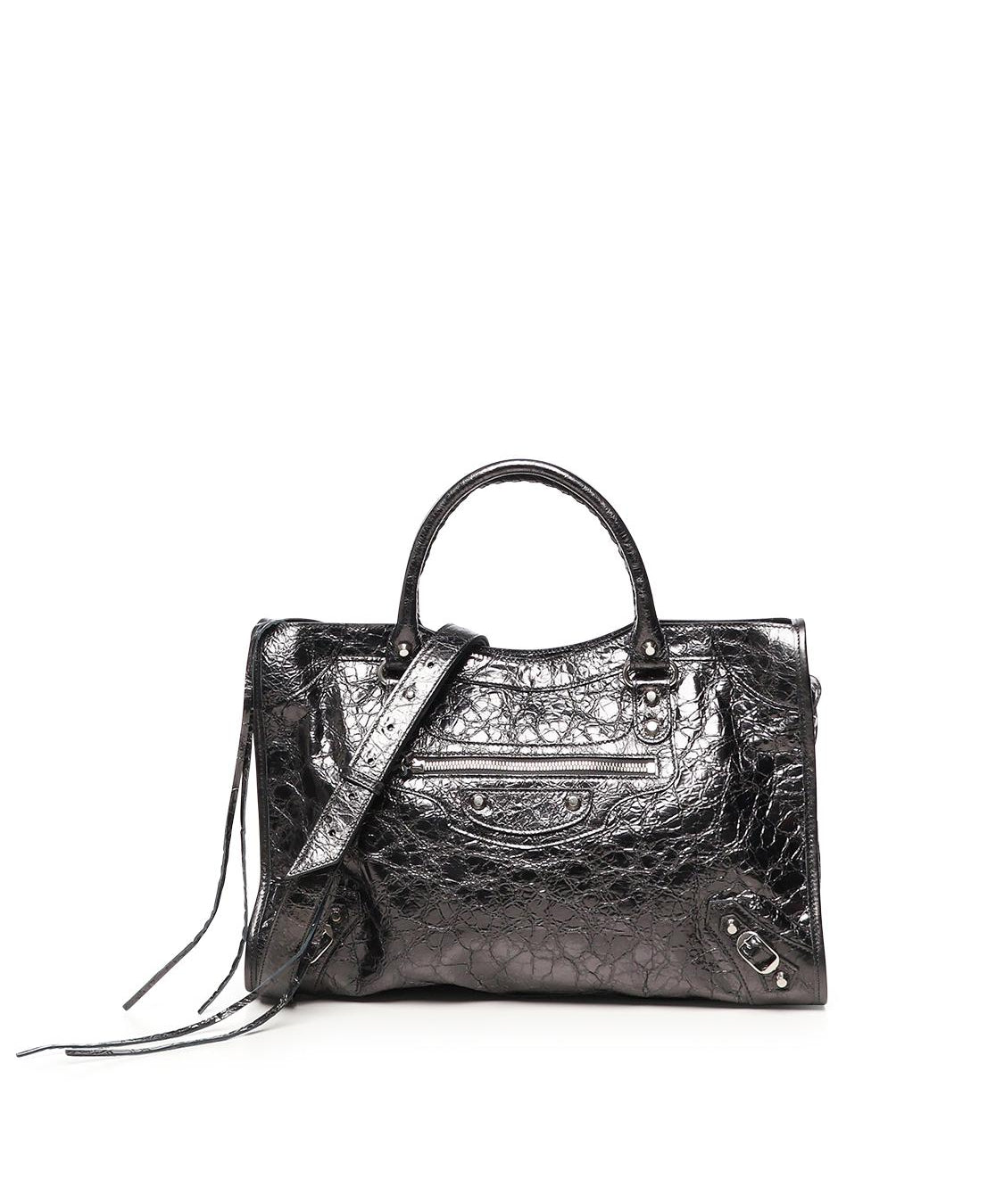 Borsa Le City Media in pelle metallizzata 823058 2AA9R1314 BALENCIAGA 