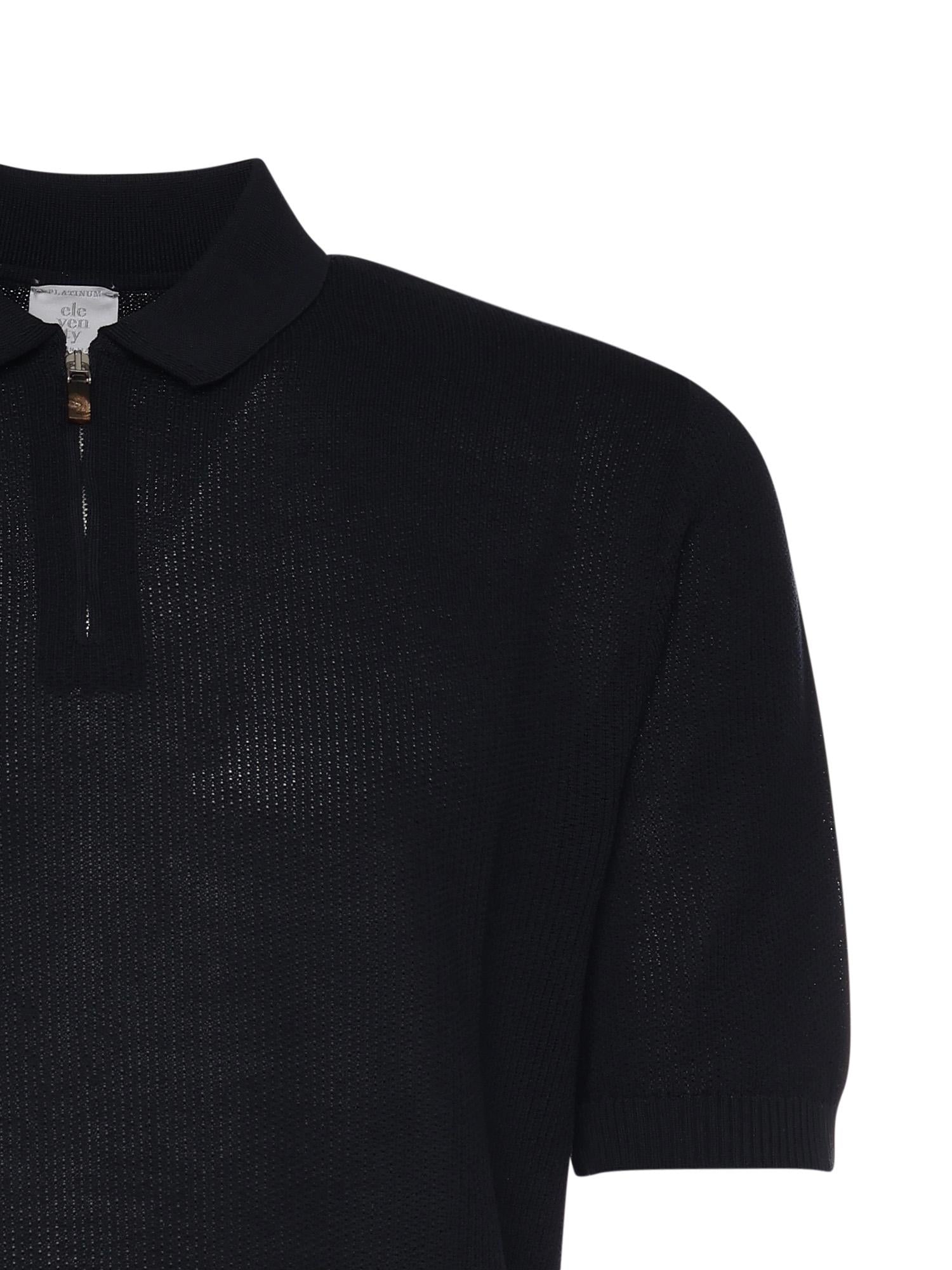Polo con zip in cotone M76MAGM90MAG0M008 11 ELEVENTY 
