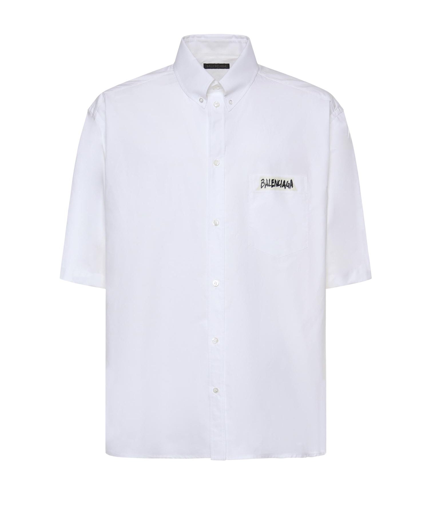 Camicia Masking Tape in popeline di cotone 857810 TRM289000 BALENCIAGA 