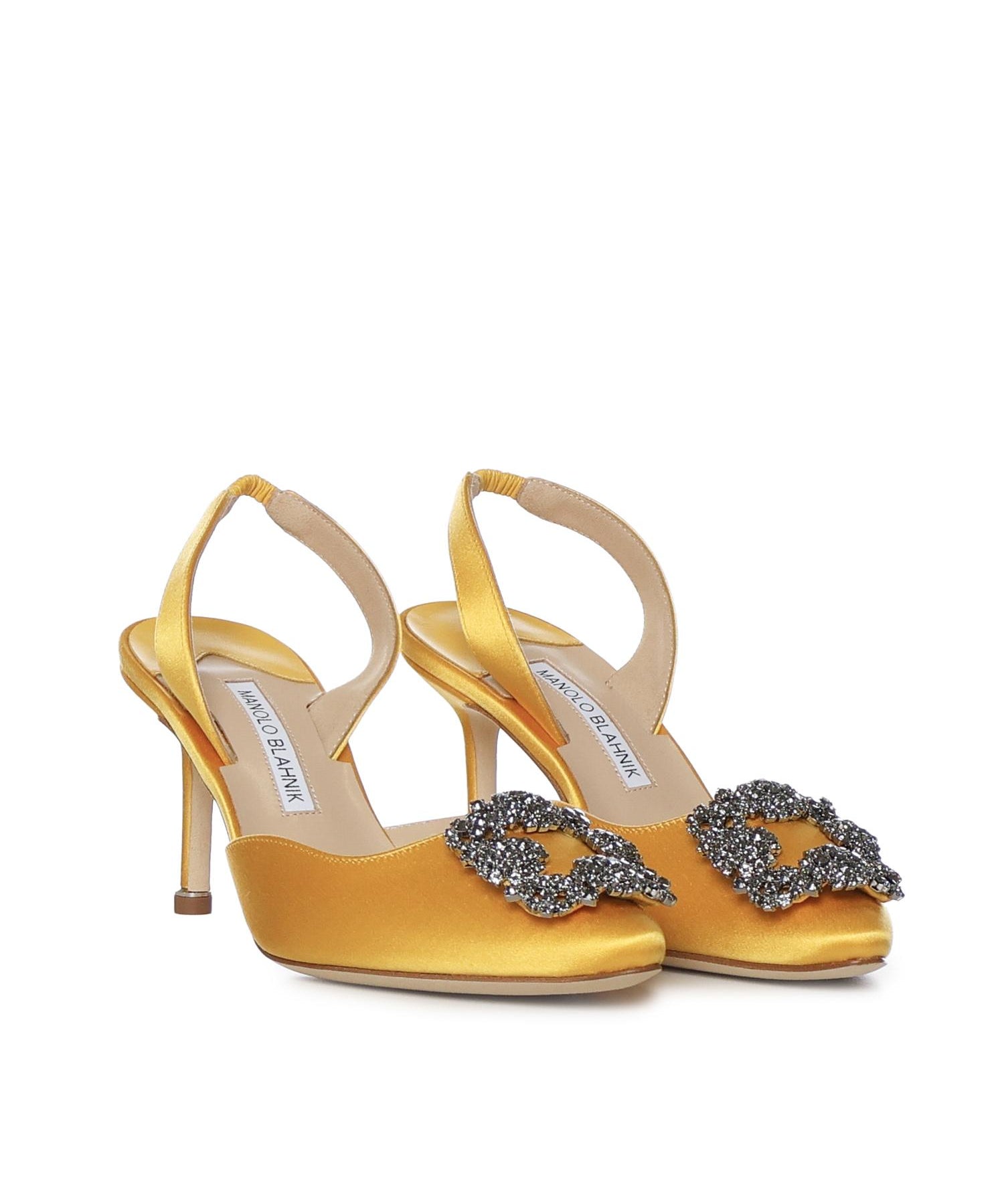 Décolleté slingback Hangisi in raso 4190473 7307 MANOLO BLAHNIK 