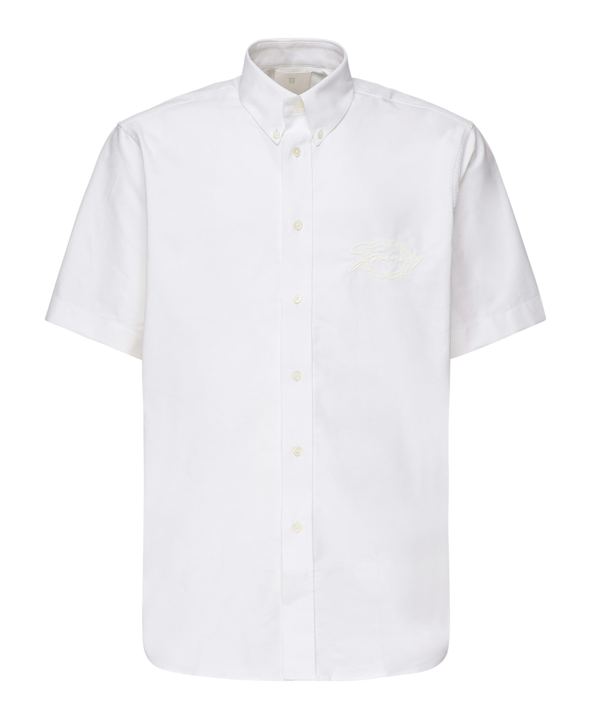 Camicia con logo ricamato BM611CG1ZF 100 GIVENCHY 