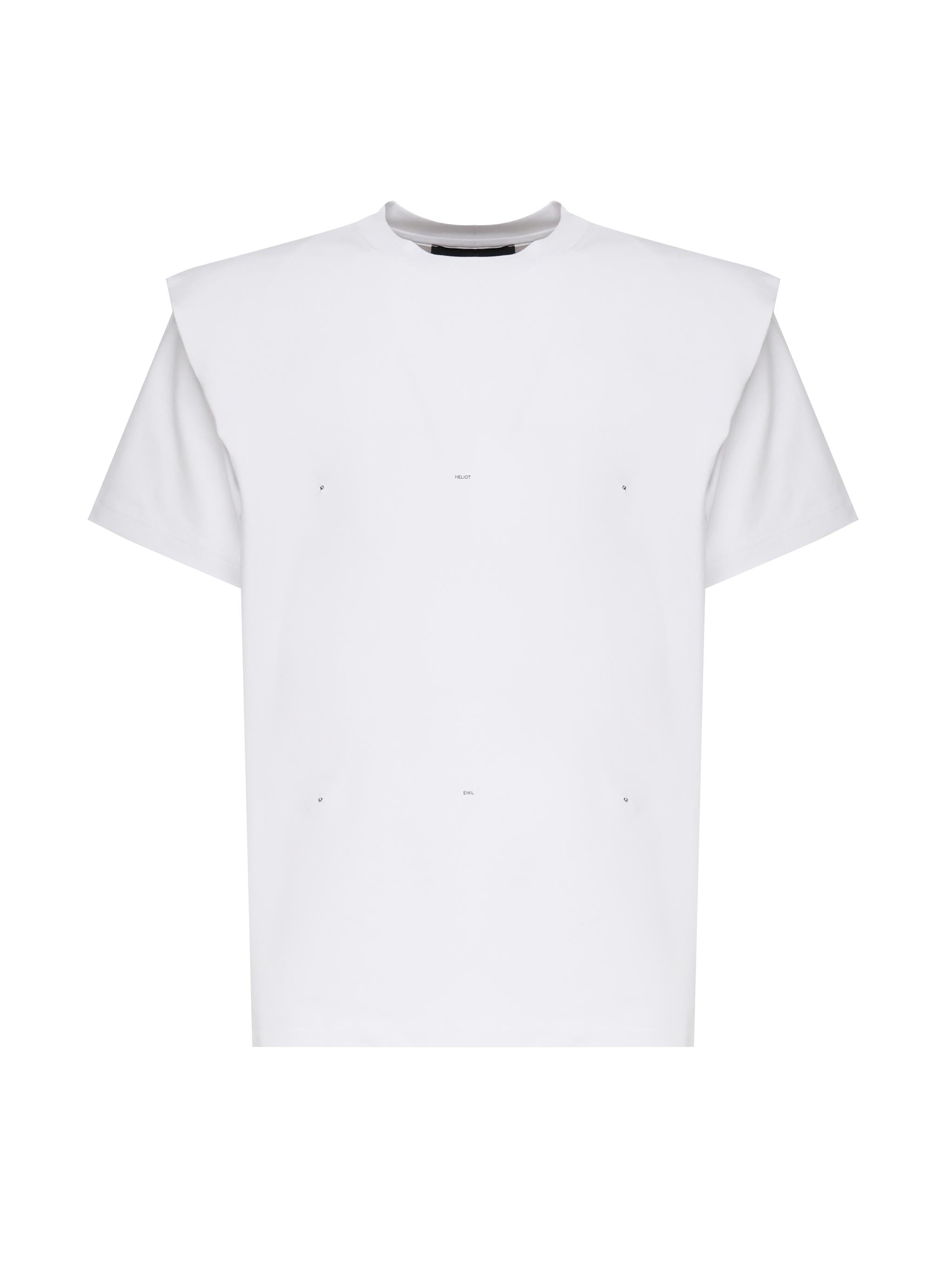 T-shirt Outline Logo PRESS25M09089 WHT02 HELIOT EMIL 