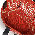 Borsa cesto Braid piccola in palma Iraca e pelle di vitello ASCPIBSX01 7116 LOEWE 