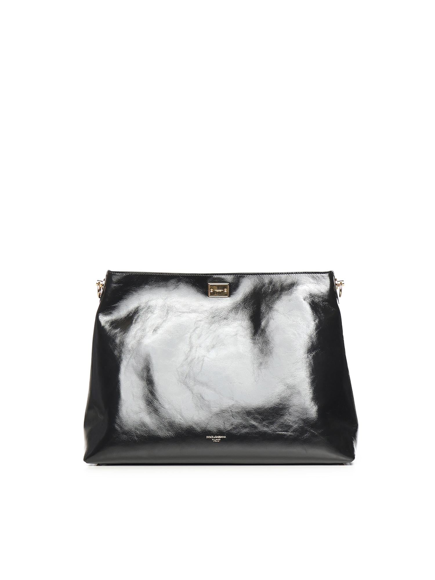 Borsa a spalla Vittoria grande in pelle di vitello BB7942 AZ00080999 DOLCE & GABBANA 