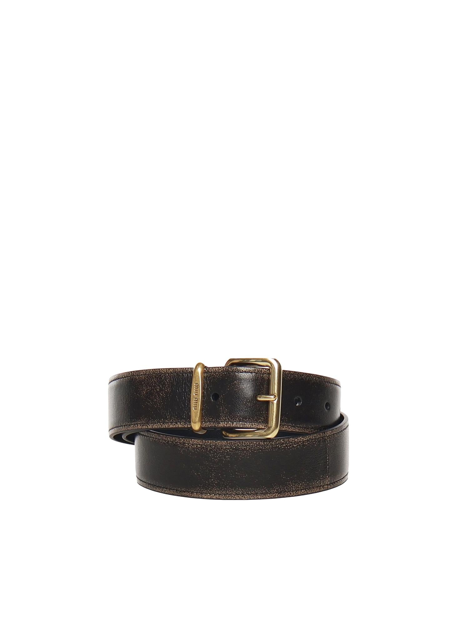 Cintura in pelle 5CC536 2F6PF0201 MIU MIU 