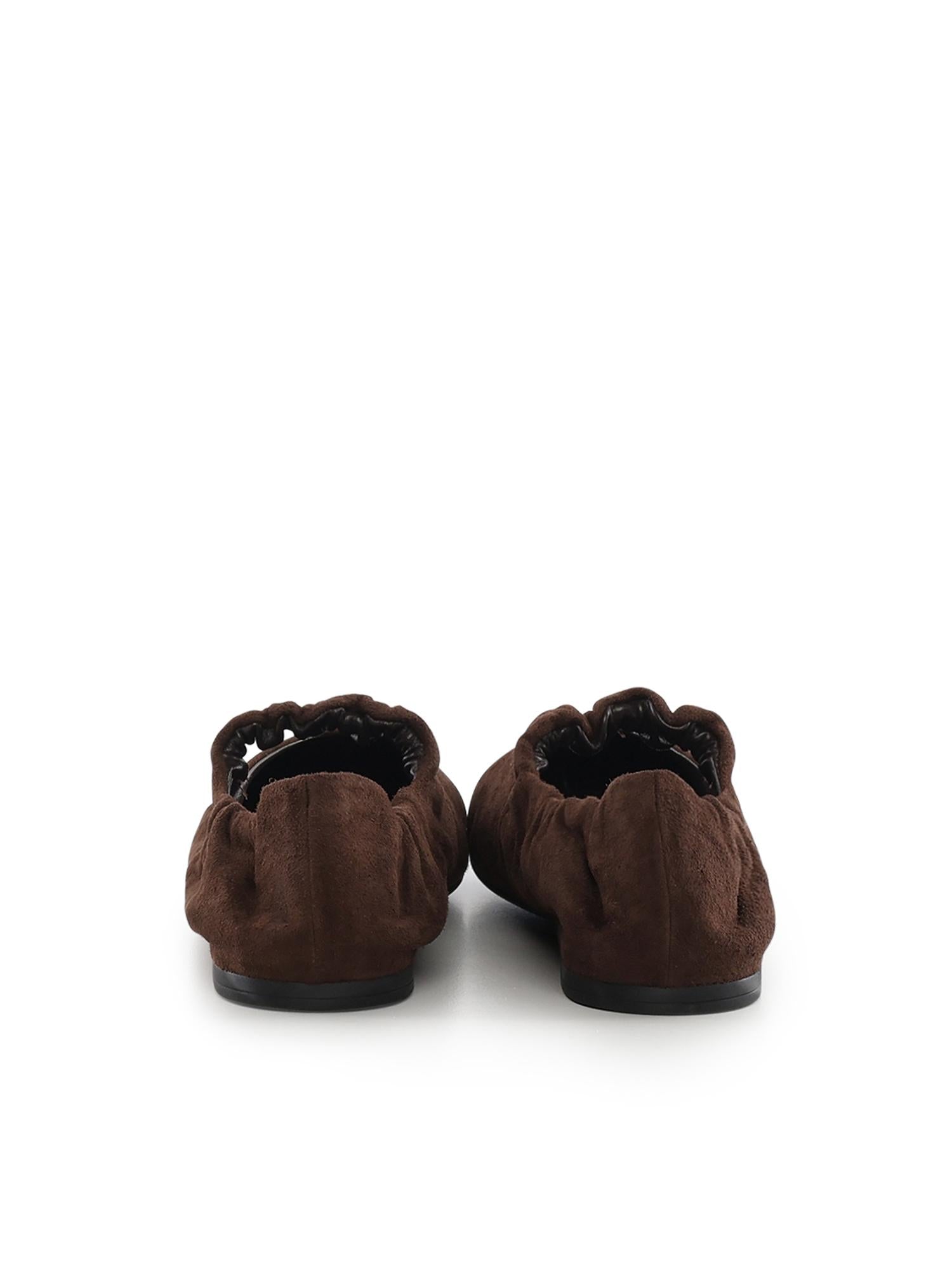 Ballerine Ruches in camoscio 5F340E 008F0003 MIU MIU 