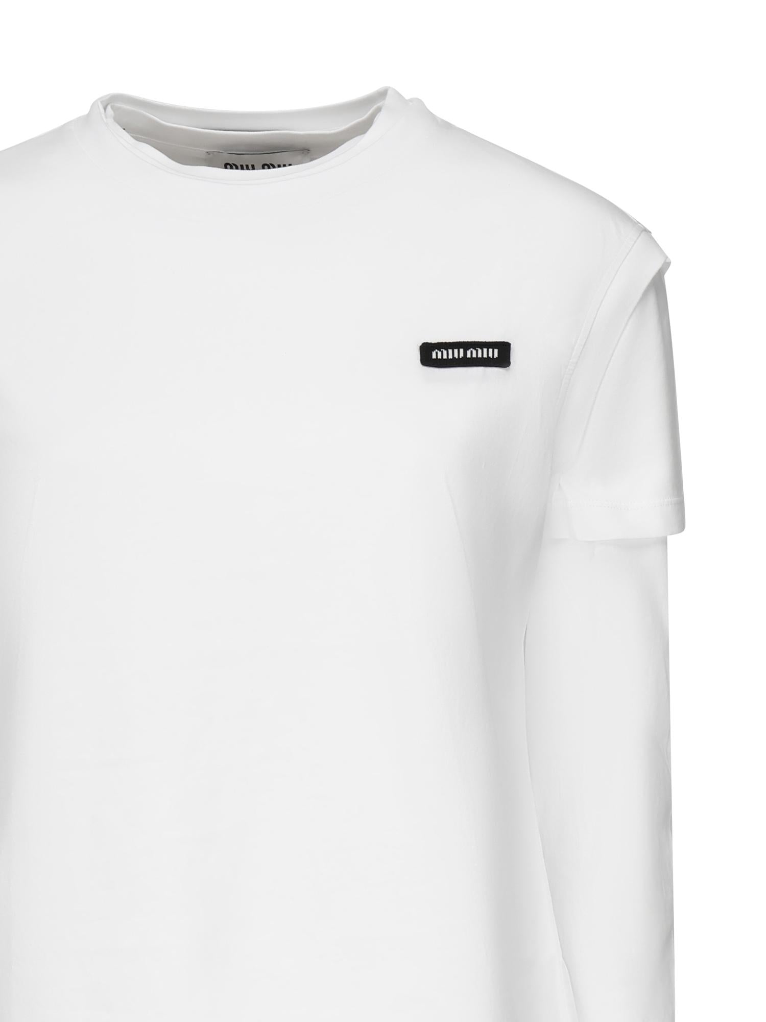 Set di tre t-shirt in jersey<BR/> MJE15 17UZF0UP4 MIU MIU 
