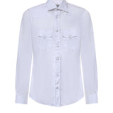 Camicia Savoy in lino SAVOY BIANCO GALIANO 