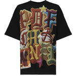 T-shirt con stampa DFM54029TJ110 NO WASH BK/PC PDF CHANNEL 