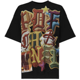 T-shirt con stampa DFM54029TJ110 NO WASH BK/PC PDF CHANNEL 