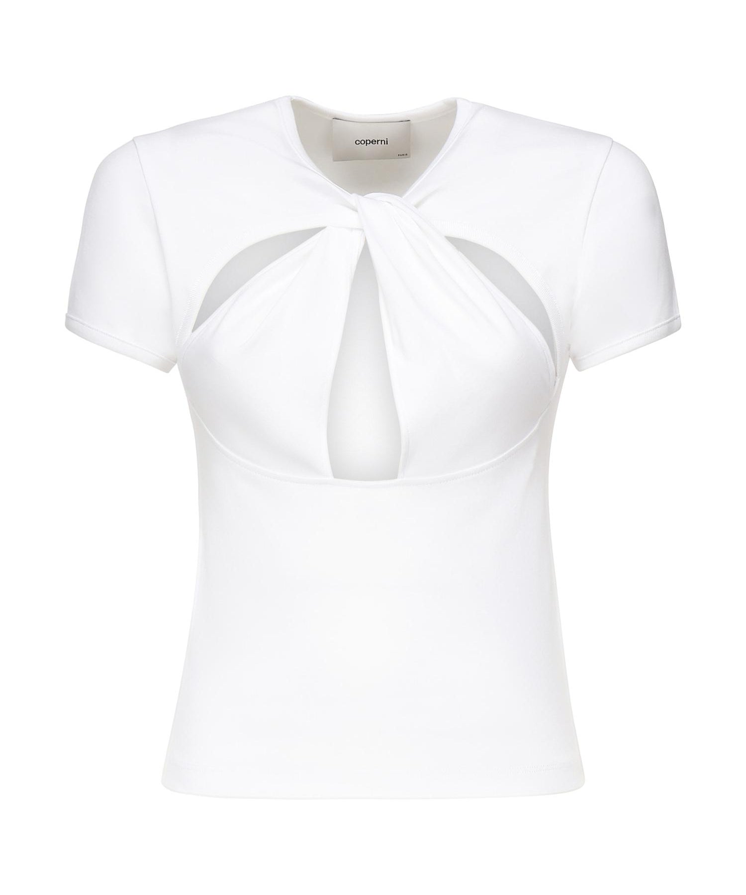 T-shirt cut-out COPJS158F5012 WHITE COPERNI 