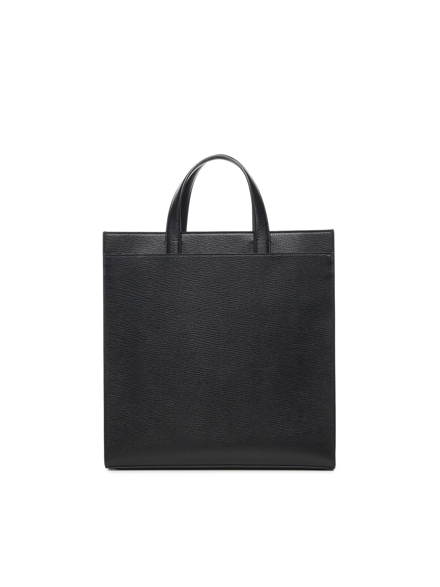 Borsa da lavoro in pelle con doppio manico 241811 786556001 FERRAGAMO 