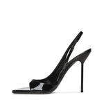Slingback Lidia in vernice PX1950 XVN01PATENT BLACK PARIS TEXAS 