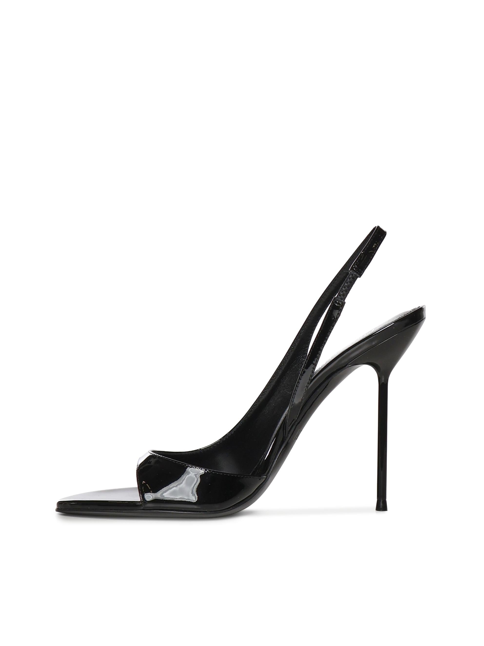 Slingback Lidia in vernice PX1950 XVN01PATENT BLACK PARIS TEXAS 