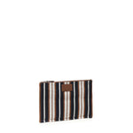 Pochette piatta a righe signature media<BR/> 7N0158 AUGXF1SCR FENDI 