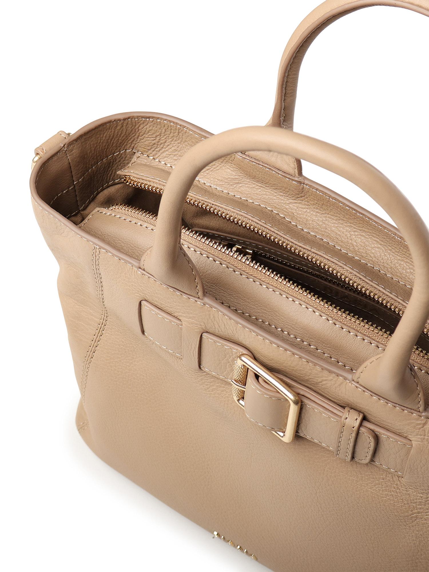 Borsa a mano in pelle BIBP9EC02 CAMEL BIASIA 