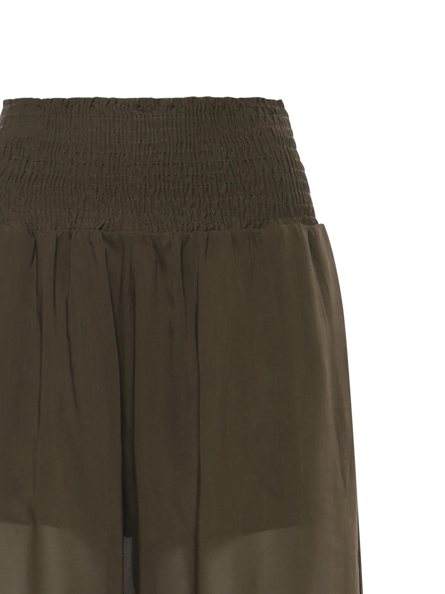 Pantaloni in voile crêpe di misto cotone 106845 A3O2X52 PINKO 