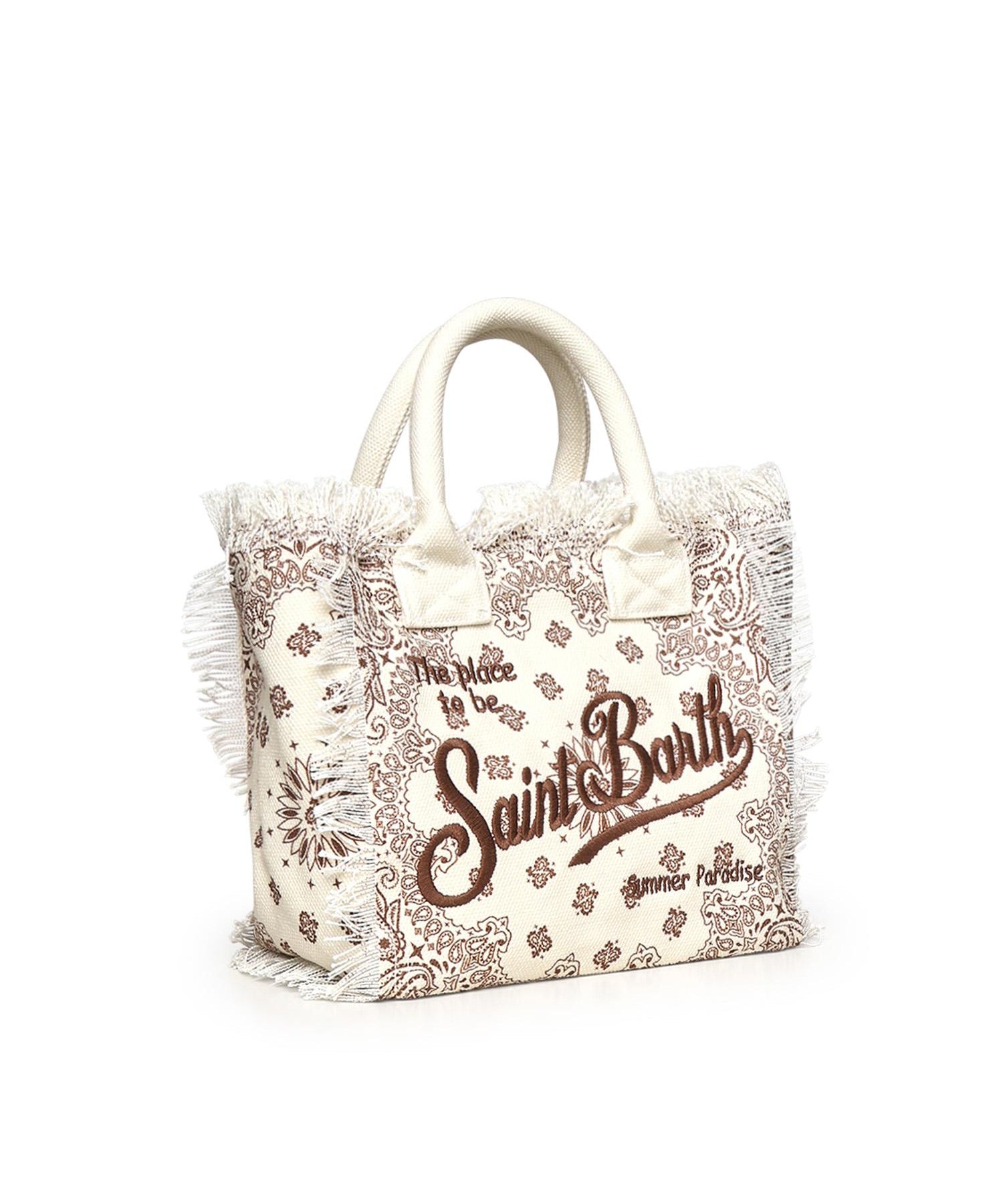 Borsa Colette in canvas con frange COL0001 02565L MC2 SAINT BARTH 