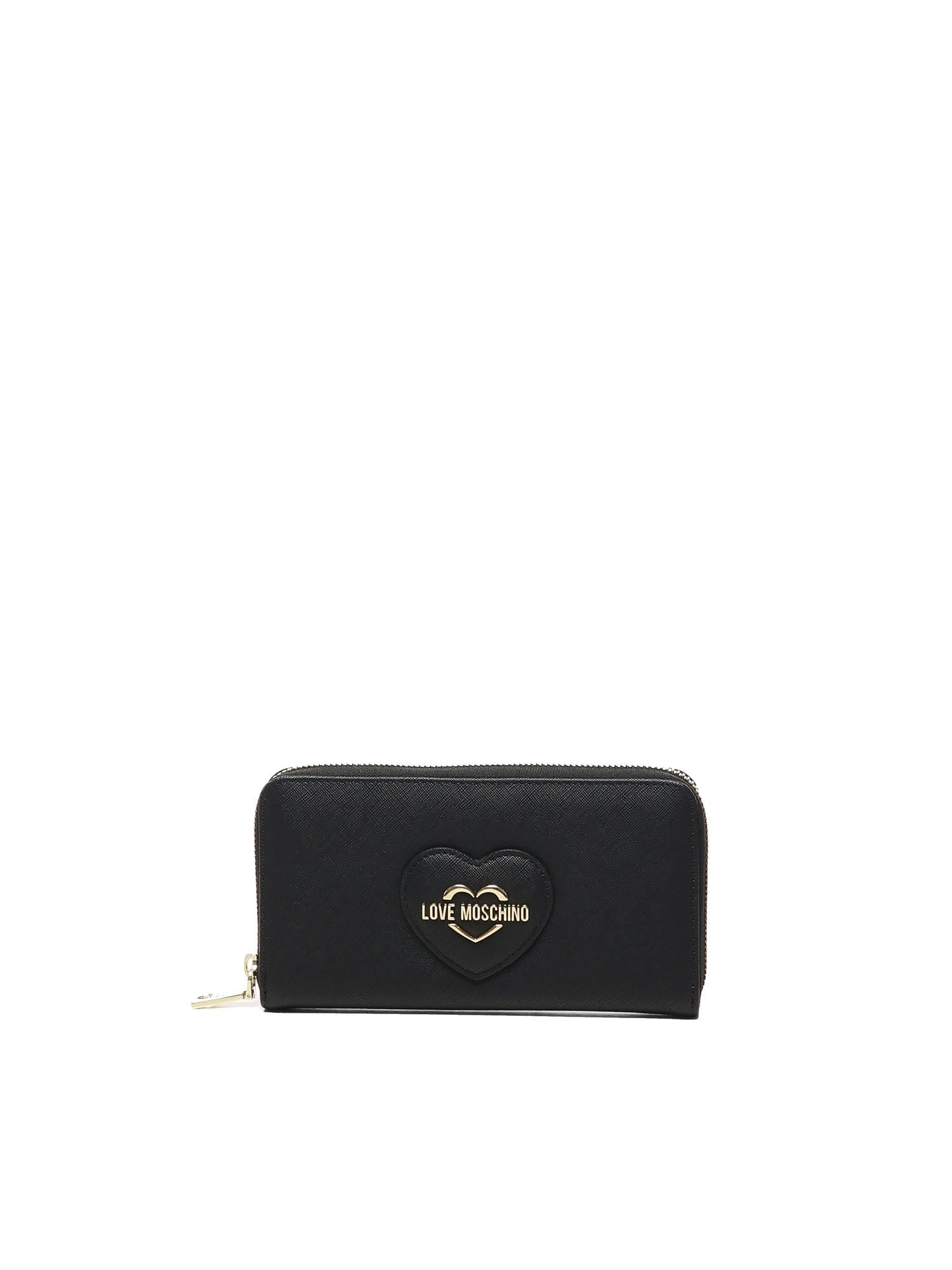 Portafoglio con logo lettering JC5730PP0LKL0 000 LOVE MOSCHINO 