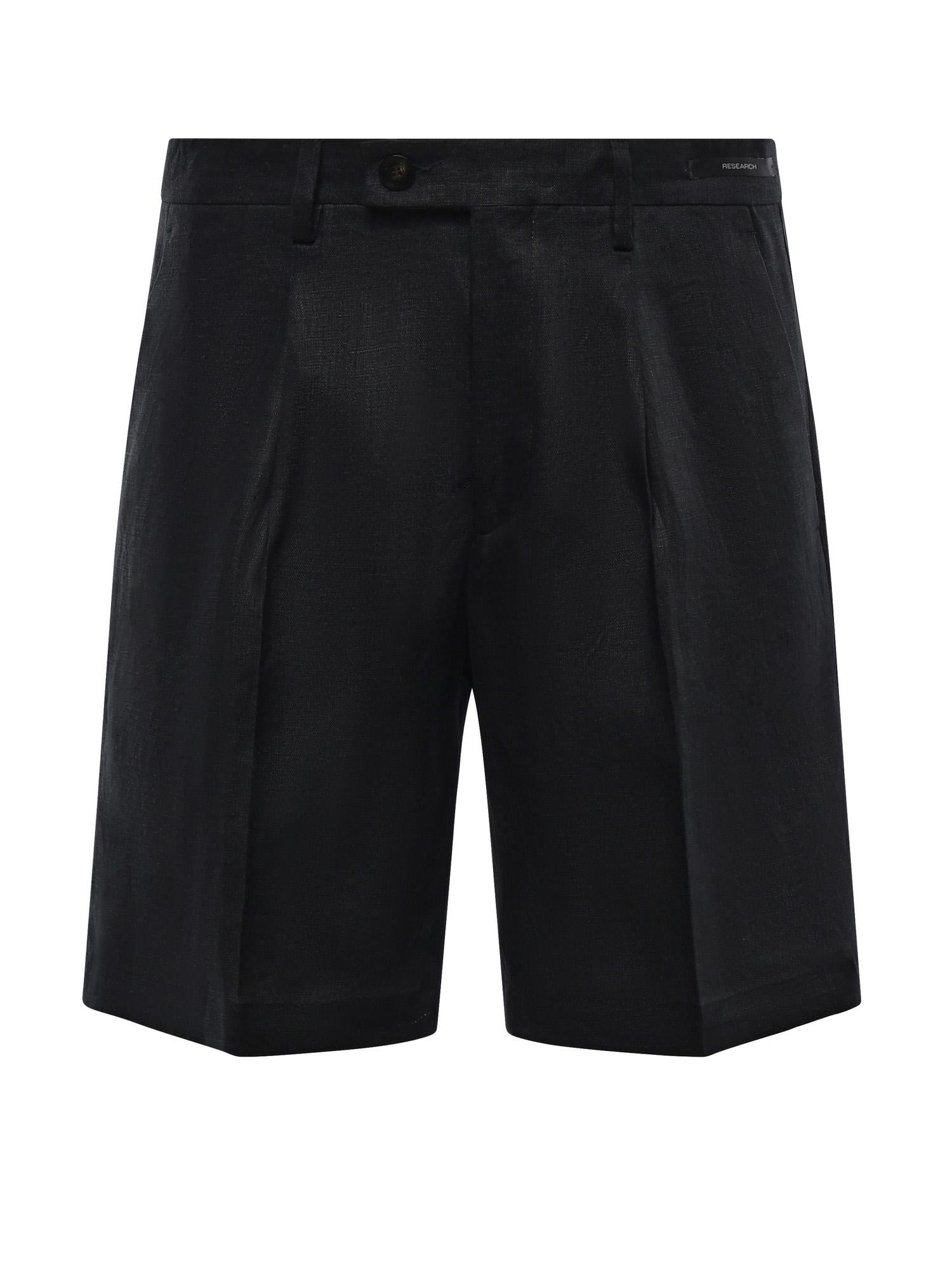 Bermuda Harry in lino con pince MCHAR3259S26B 019 MICHAEL COAL 