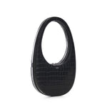 Borsa a spalla Croco Swipe in pelle COPBA01F6075 BLK COPERNI 