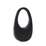 Borsa a spalla Croco Swipe in pelle COPBA01F6075 BLK COPERNI 