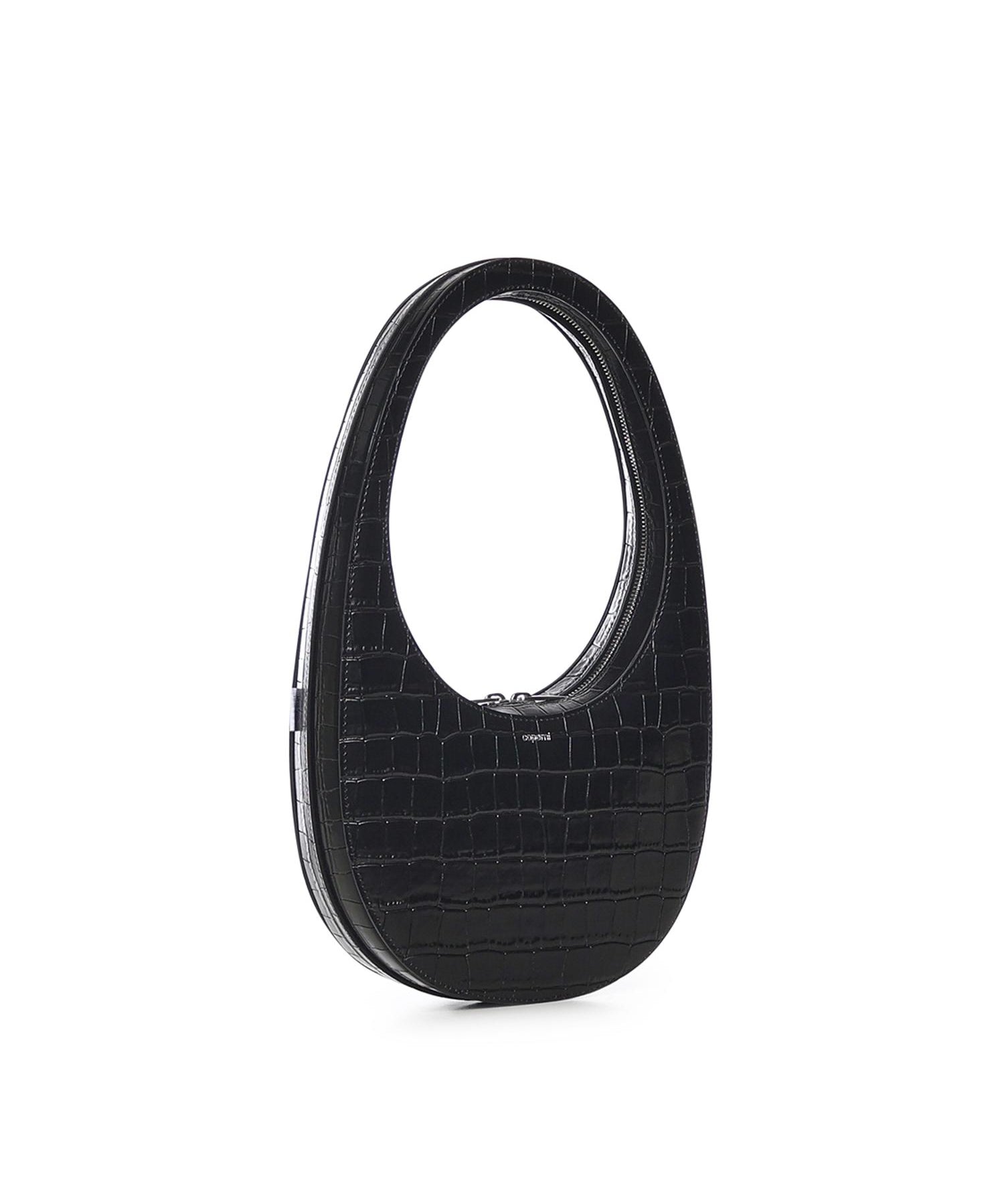 Borsa a spalla Croco Swipe in pelle COPBA01F6075 BLK COPERNI 