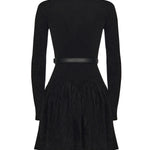 Abito in maglia di ciniglia AW25029S B SELF-PORTRAIT 