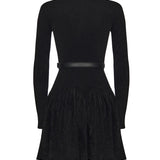 Abito in maglia di ciniglia AW25029S B SELF-PORTRAIT 