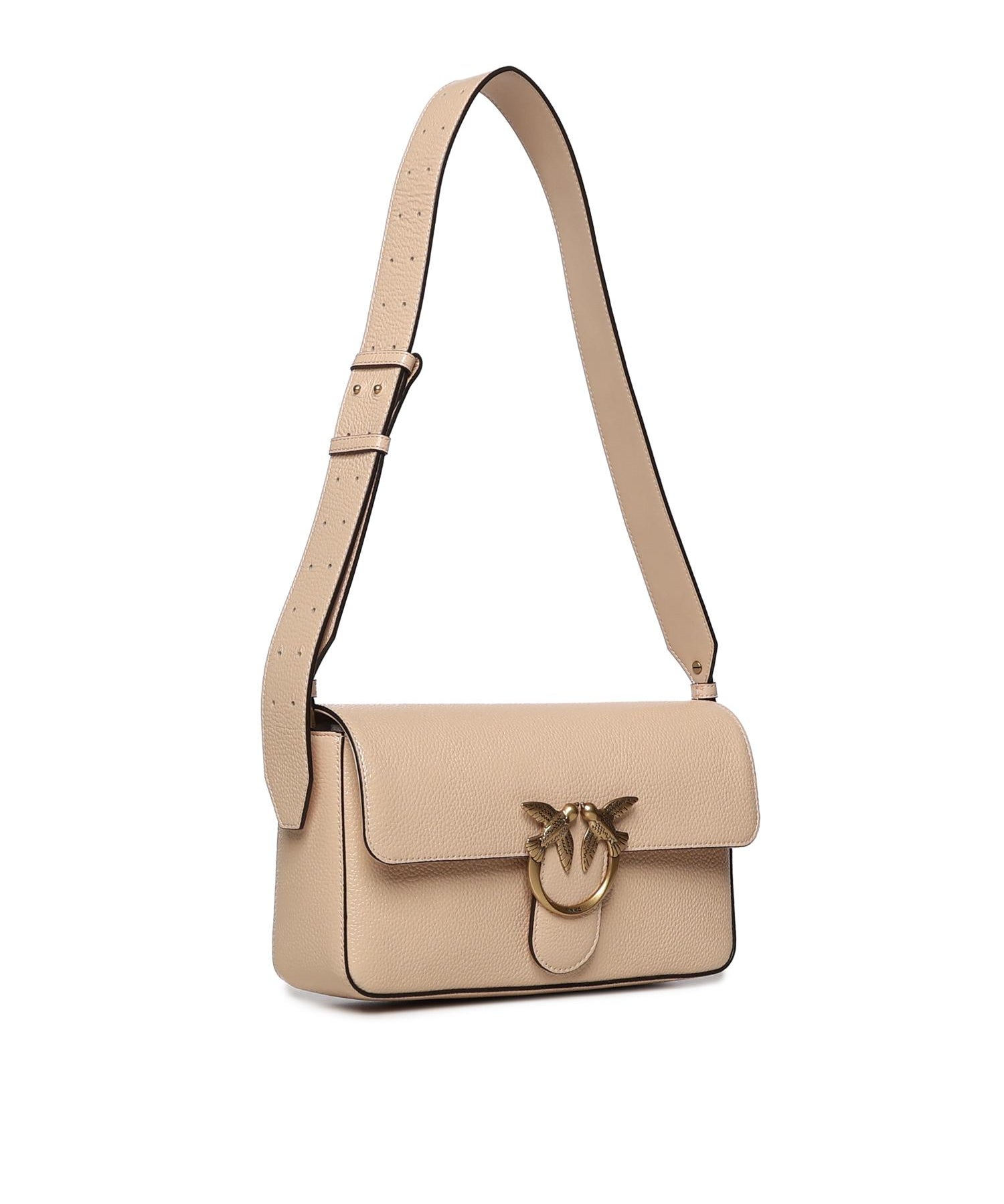 Borsa a spalla media Love Bag One Slouchy in pelle 106243 A2X6A28Q PINKO 