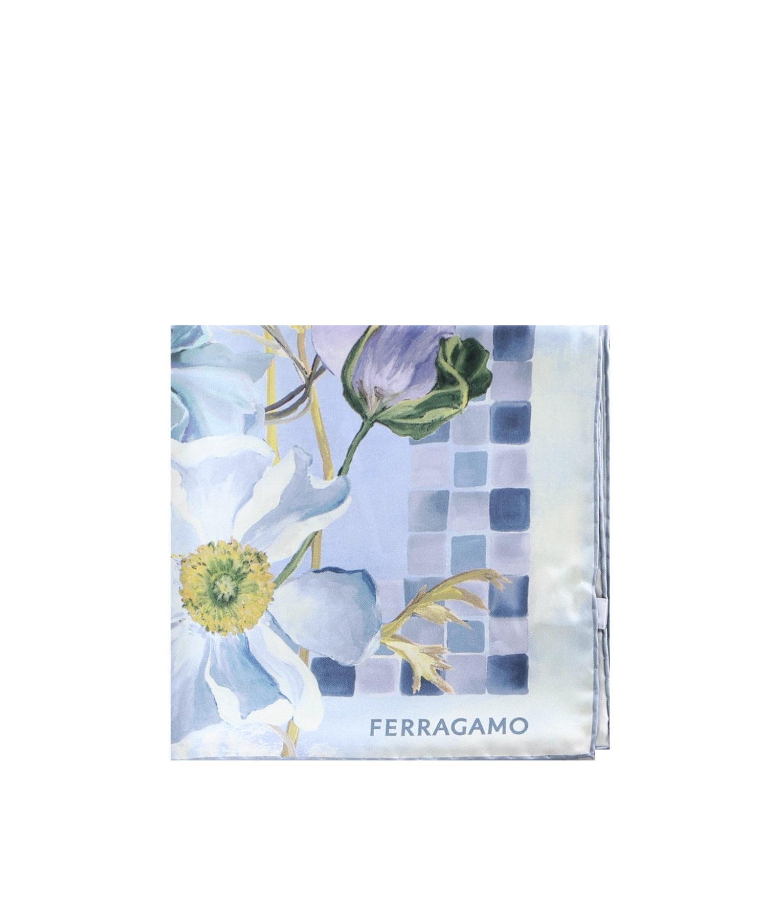 Foulard in seta con stampa 310207 785305003 FERRAGAMO 