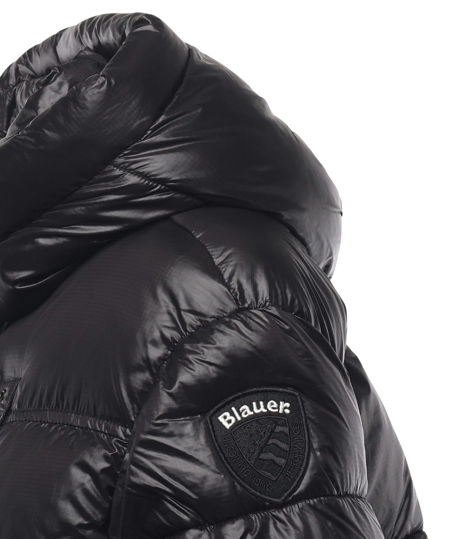 Piumino in nylon con logo 25WBLDC02170 006648999EI BLAUER 