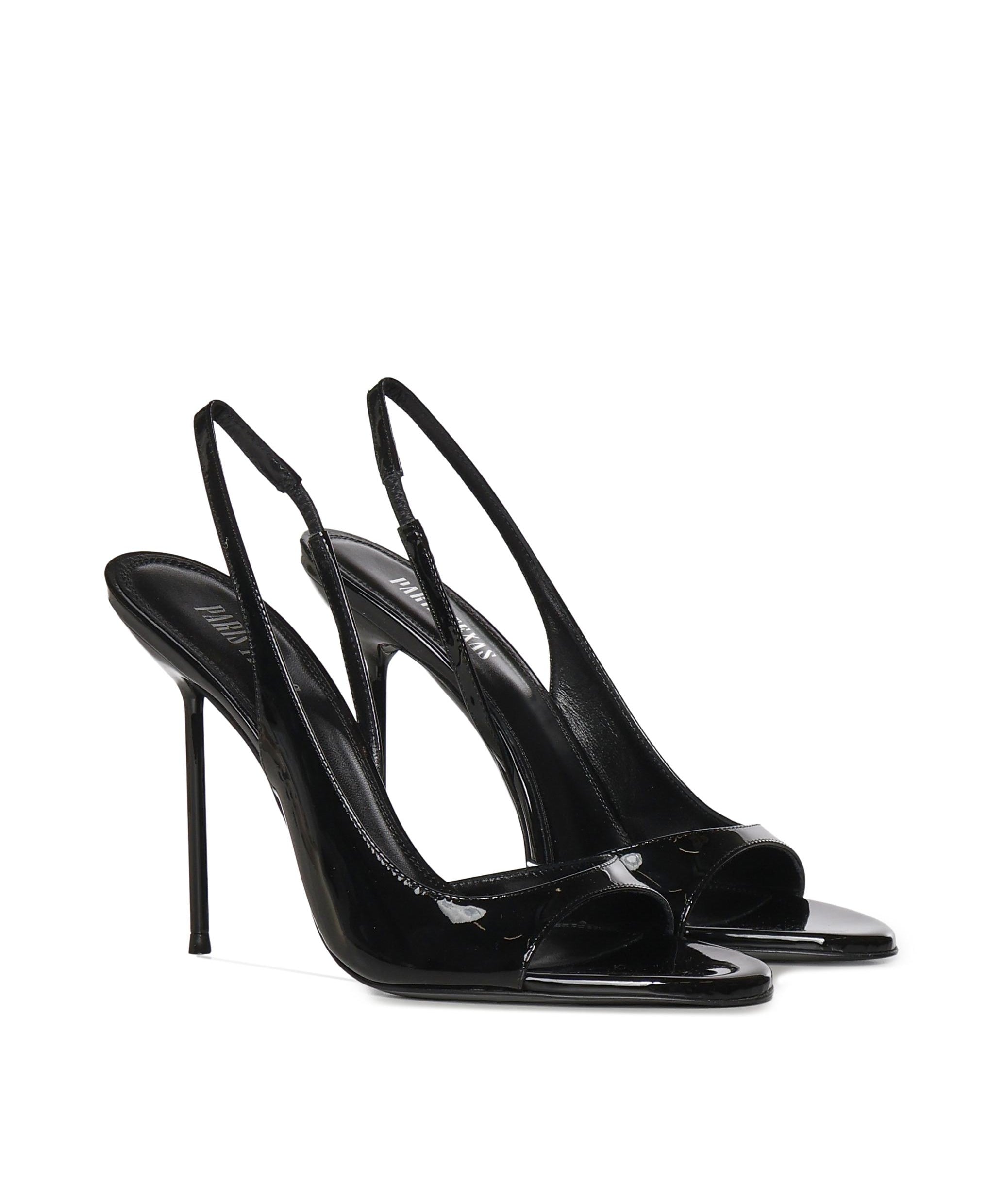 Slingback Lidia in vernice PX1950 XVN01PATENT BLACK PARIS TEXAS 