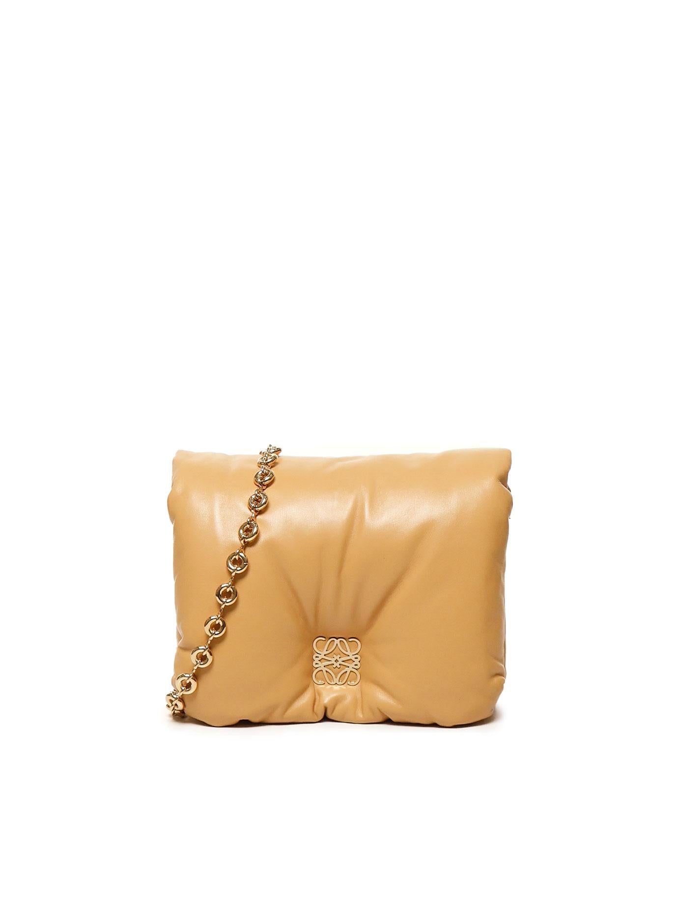 Borsa Puffer Goya in agnello nappato lucido AP40P41X01 GOYA PUFFER3150 LOEWE 