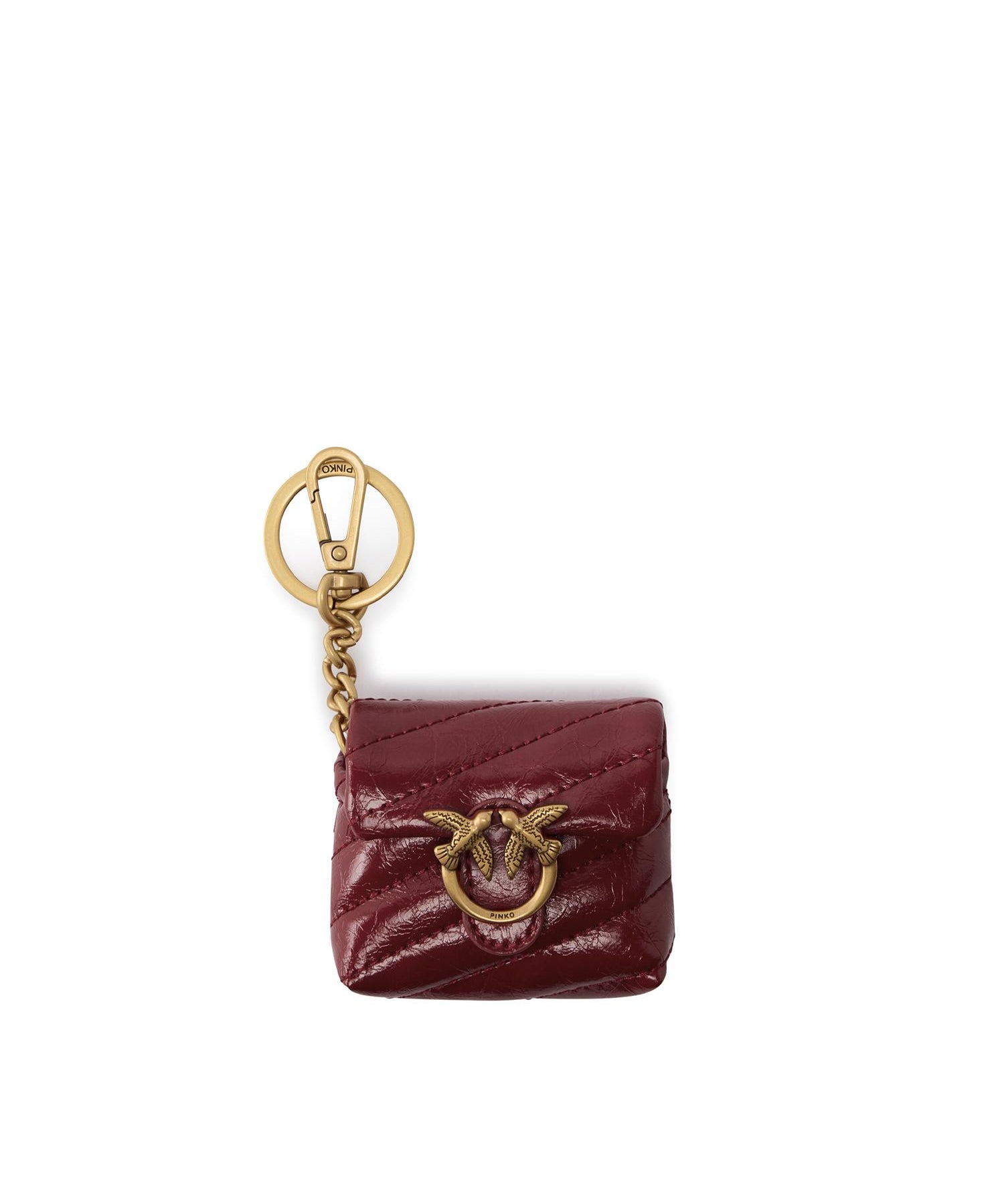 Custodia AirPods Love Bag Puff in pelle 105869 A37ORR8Q PINKO 