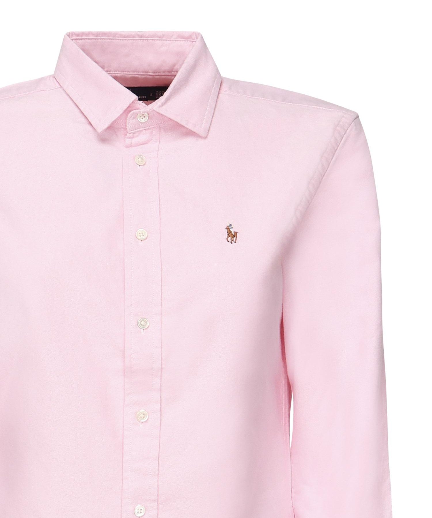 Camicia Oxford con logo<BR/> 211891377 002 POLO RALPH LAUREN 