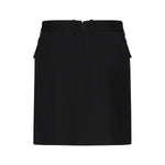 Minigonna in twill di viscosa e lana 838765 TRT011000 BALENCIAGA 
