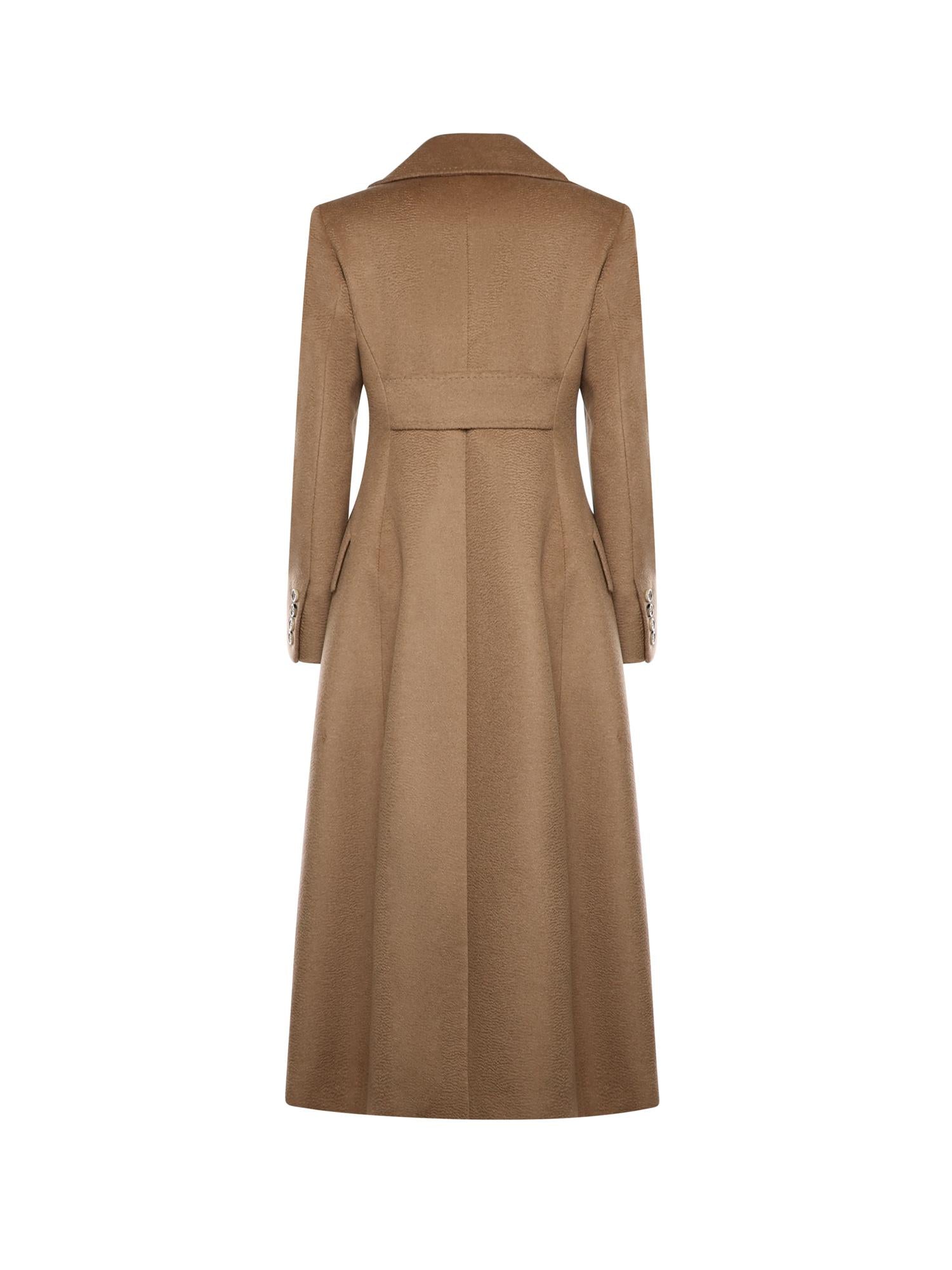 Cappotto lungo in drap di cammello zibellinato 2521016142600 001 MAX MARA 