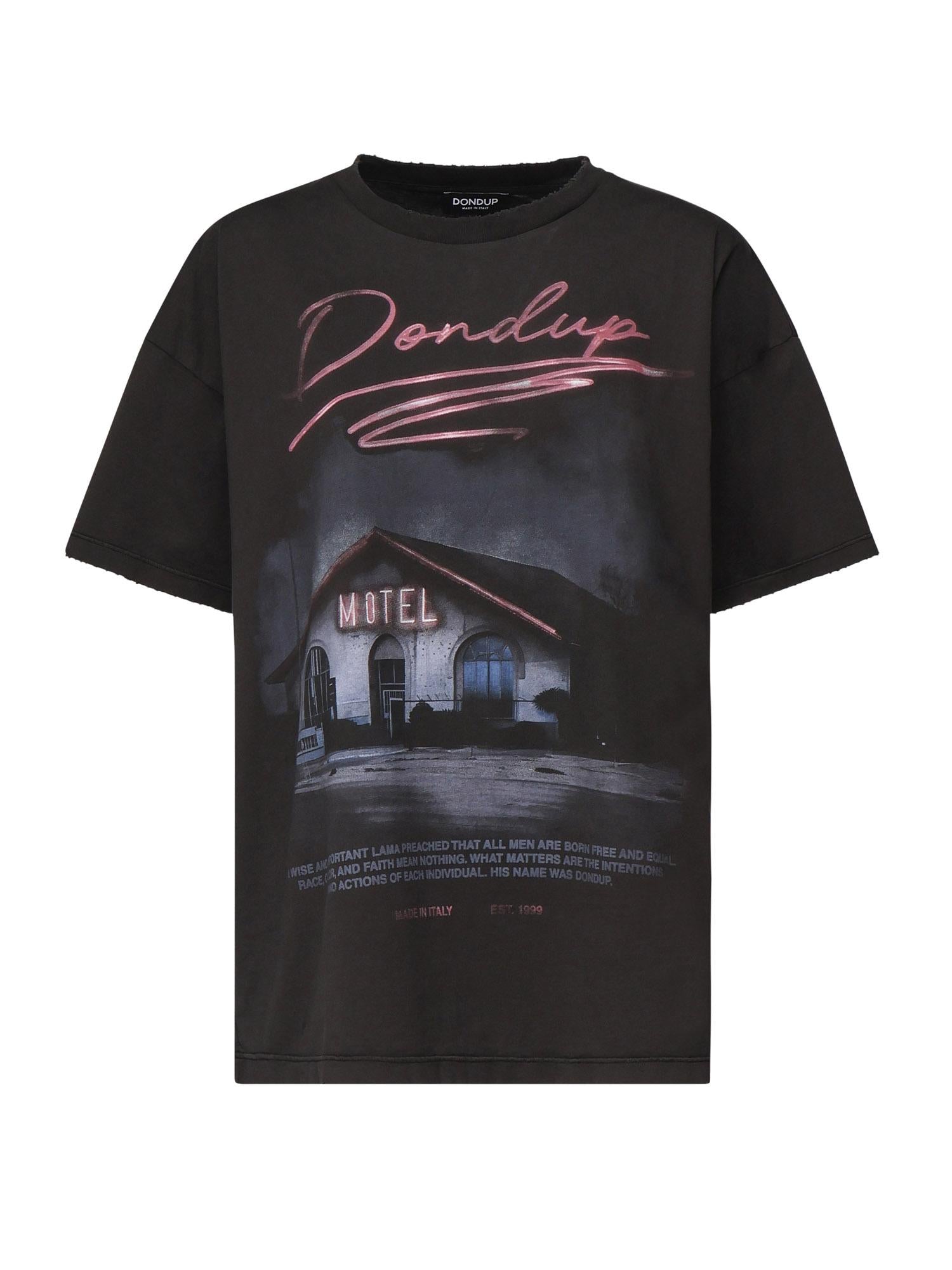 T-shirt con stampa DS034 JF0350DLQ2999 DONDUP 