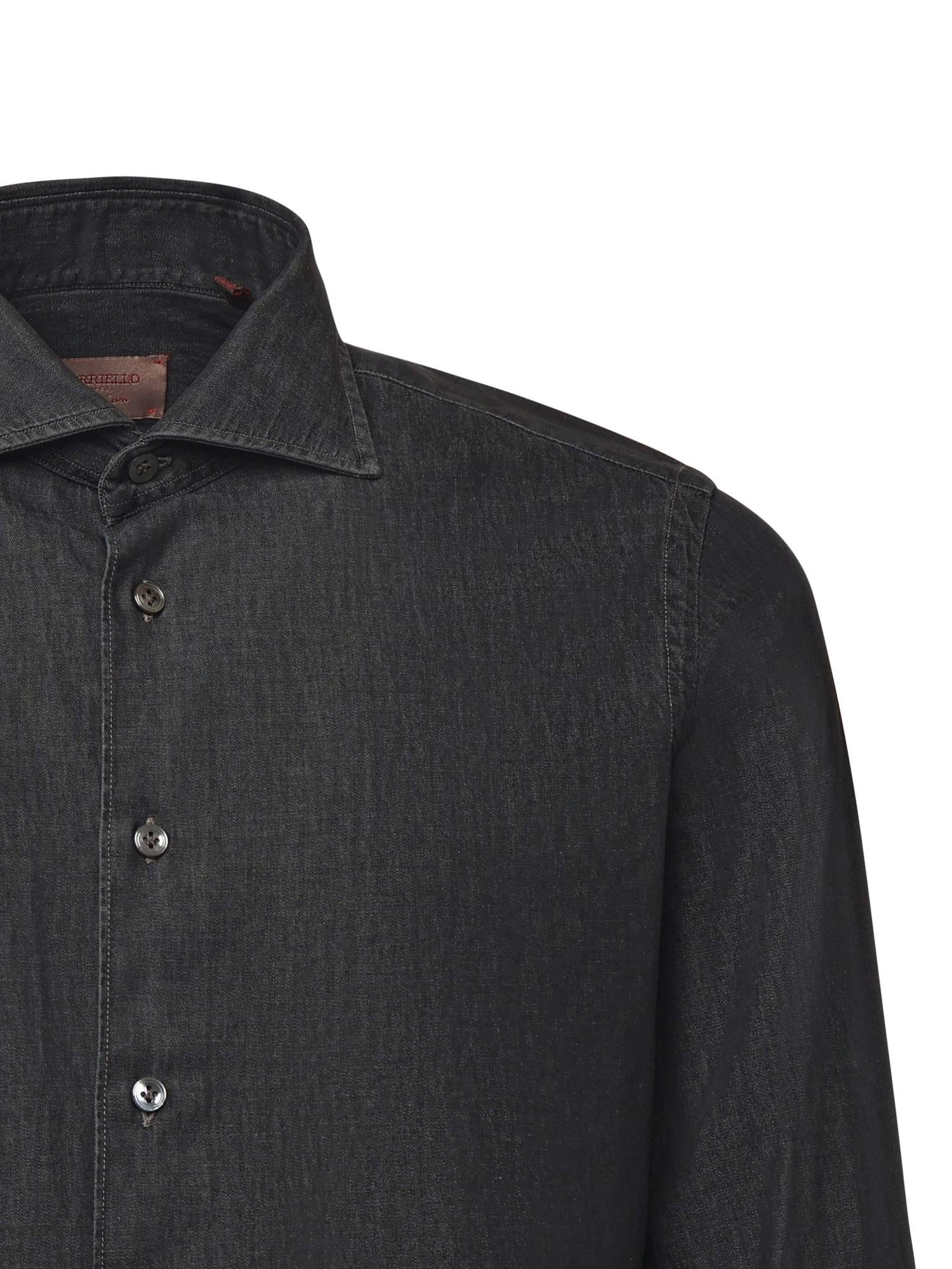 Camicia in denim di cotone 17047 5 BORRIELLO NAPOLI 