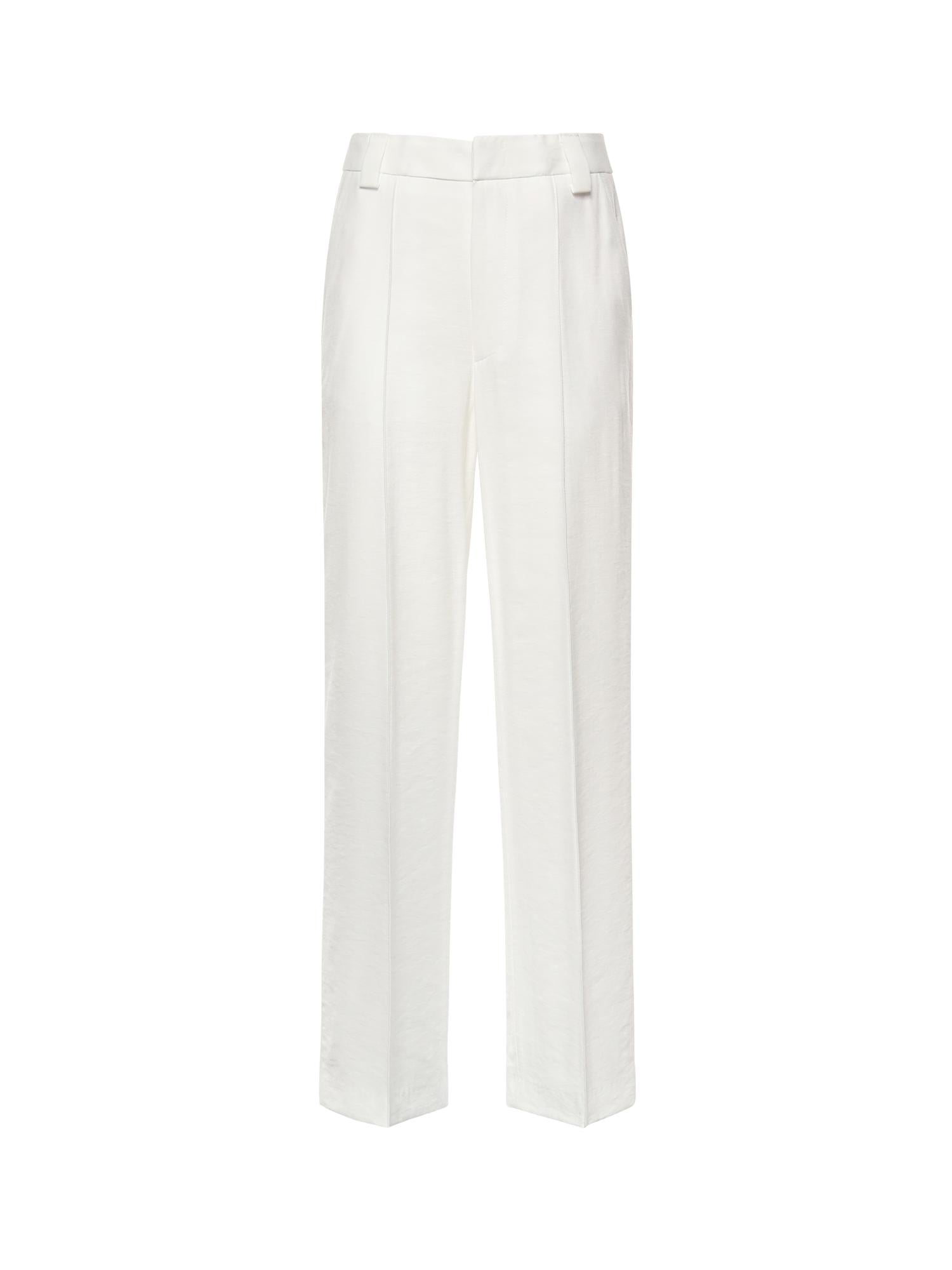 Pantaloni Abby in gabardina di viscosa DP883 IF0049DXXX001 DONDUP 