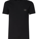 T-shirt in cotone con logo plaque G8PT1T G7F2IN0000 DOLCE & GABBANA 