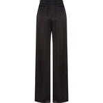 Pantaloni svasati in satin 736713 Y013G1000 SAINT LAURENT 