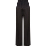 Pantaloni svasati in satin 736713 Y013G1000 SAINT LAURENT 